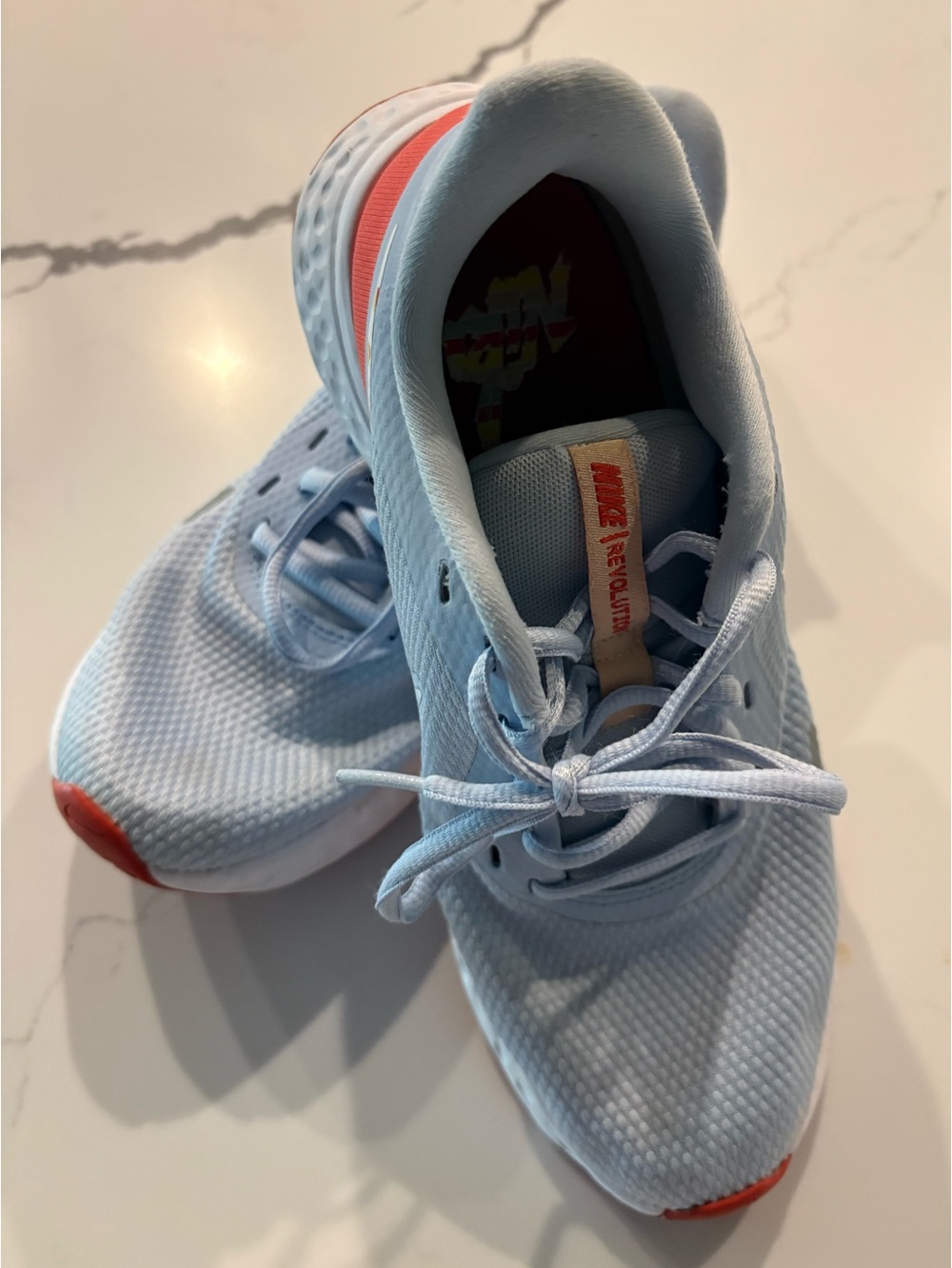 Nike Revolution Light  Blue Running Athletic Shoes Sneakers, 8